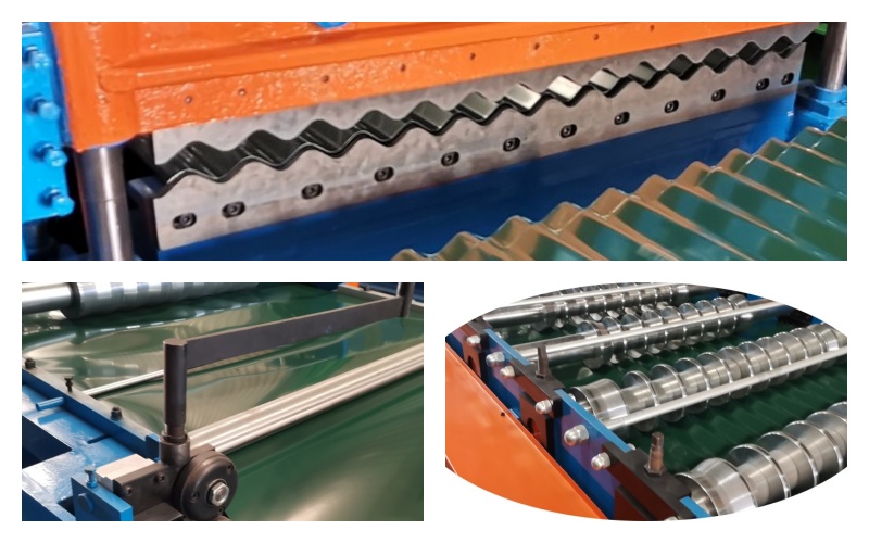 corrugated 762 roof roll forming machine