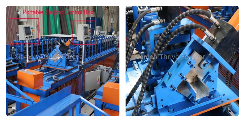 metal C stud track making machine