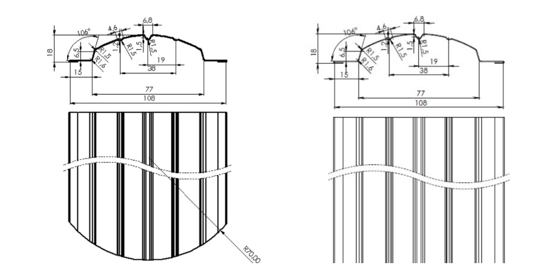 steel picket fence forming machine